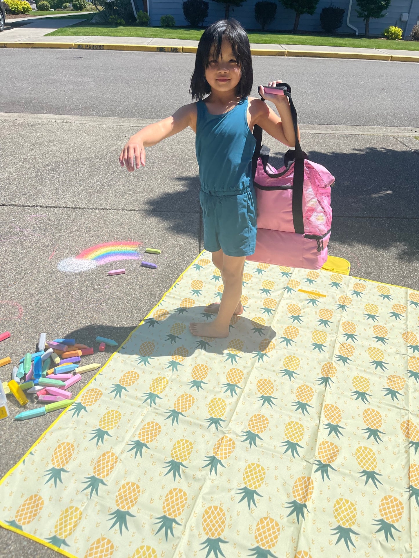 Beach Tote Bag with Insulated Cooler